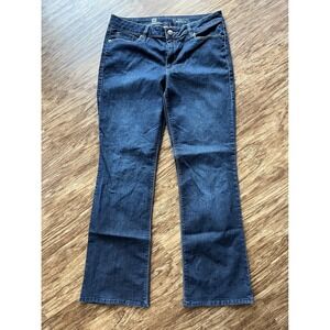 Liz Claiborne Womens Blue Jeans Denim Stretch Tech Bootcut Size 14 fit 34x31